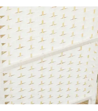 Biombo Separador de Ambientes de 6 Paneles Biombo Plegable 240x170 cm para Salón Dormitorio Oficina Blanco