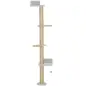 Árbol para Gatos de Pared de 5 Niveles Rascador para Gatos Estrecho con Bola y Rascadores 48x21x180 cm Gris Claro Árbol para Gatos de Pared de 5 Niveles Rascador para Gatos Estrecho con Bola y Rascadores 48x21x180 cm Gris Claro