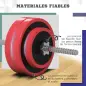 Set de Musculación con 1 Barra y 6 Discos Barra de Pesas 30 kg con Mancuernas para Entrenamiento 170x26x26 cm Rojo