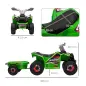 Quad Eléctrico para Niños con Remolque Coche Eléctrico Cuatrimoto para Niños de 18-36 Meses 106x41,5x48,5 cm Verde