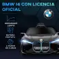 Coche Eléctrico para Niños 37-72 Meses Autorización BMW I4 con Control Remoto y Cinturón de Seguridad 115x67x45cm Negro