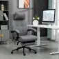 Silla de Masaje Reclinable con 6 Puntos de Masaje y 5 Modos Función de Calefacción Ajustable 66x76x112-120 cm Gris