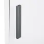 Botiquín para Medicinas de 3 Niveles Botiquín de Pared de Acero con Puerta Magnética para Cocina Baño 30x12x60 cm Blanco