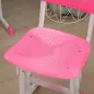 Juego de Escritorio y Silla Infantil de +6 Años Altura Ajustable con 1 Cajón y Estante para Libros 60x45x90-102 cm Rosa