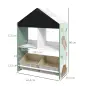 Organizador Infantil Estantería para Juguetes con Estantes Abiertos y 2 Cajas Extraíbles 62,4x26,5x90 cm Verde