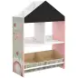 Organizador Infantil Estantería para Juguetes con Estantes Abiertos y 2 Cajas Extraíbles 62,4x26,5x90 cm Rosa