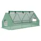 Invernadero de Terraza Mini Invernadero 240x90x90 cm con Ventanas de Malla para Cultivar Verduras y Flores Verde Invernadero de Terraza Mini Invernadero 240x90x90 cm con Ventanas de Malla para Cultivar Verduras y Flores Verde