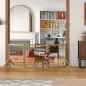 Valla para Mascotas Plegable de 3 Paneles con Plegado Bidireccional y Patas de Apoyo Triangulares 210x44x70 cm Natural Valla para Mascotas Plegable de 3 Paneles con Plegado Bidireccional y Patas de Apoyo Triangulares 210x44x70 cm Natural
