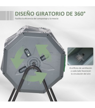 Compostador de Tambor