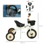 Triciclo para Niños de 2 a 5 Años Bicicleta Infantil con Asiento Ajustable Cesta Timbre y Pedales 70,5x53x58 cm Crema