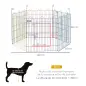 Parque Plegable para Mascotas Jaula Plegable para Perros de 6 Paneles para Jardín Patio Exterior Ø120x60 cm Multicolor