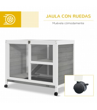 Conejera con Ruedas