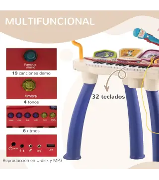 Piano Electrónico Infantil