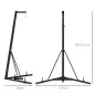 Soporte para Saco de Boxeo Plegable con Altura Ajustable para Entrenamiento en Casa Carga 60 kg 170x90x182-225 cm Negro Soporte para Saco de Boxeo Plegable con Altura Ajustable para Entrenamiento en Casa Carga 60 kg 170x90x182-225 cm Negro