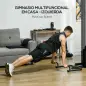 Multiestación de Musculación con Placas de Peso de 45 kg Carga Max. 110 kg para Entrenamiento 225x175x200 cm Negro