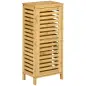 Armario de Baño de Bambú con Estantes Ajustables Mueble de Almacenaje para Salón Cocina Antivuelco 30x19,9x70 cm Natural