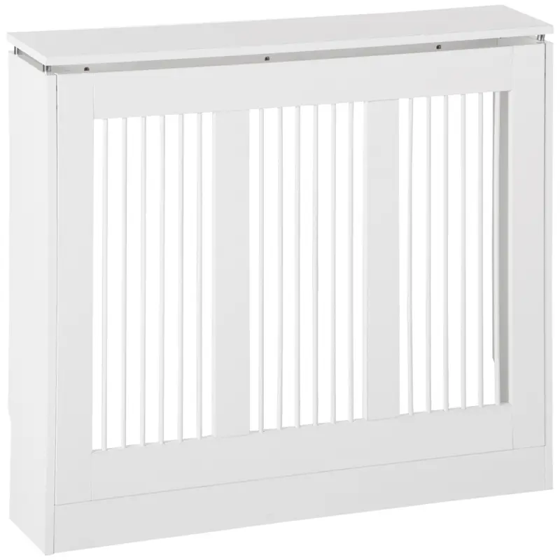 Cubierta de Radiador Blanco 90x18x84 cm Cubre Radiador de MDF Diseño Moderno Estante para Radiador Vertical para Salón Cubierta de Radiador Blanco 90x18x84 cm Cubre Radiador de MDF Diseño Moderno Estante para Radiador Vertical para Salón