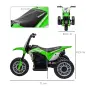 Moto Eléctrica Infantil con Licencia Honda CRF450RL con Velocidad 3 km/h Bocina Sonido de Arranque 71x40,5x43,5 cm Verde
