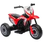 Moto Eléctrica Infantil con Licencia Honda CRF450RL con Velocidad 3 km/h Bocina Sonido de Arranque 71x40,5x43,5 cm Rojo