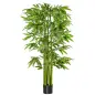 Árbol de Bambú Artificial Planta Artificial con 975 Hojas y Maceta Decorativa para Hogar Salón 160 cm Verde