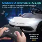 Coche Eléctrico Lamborghini para Niños Velocidad Max.5 km/h Puerta de Tijera con Control Remoto MP3 Blanco