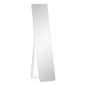 Espejo de Cuerpo Entero Espejo Rectangular de Pie y de Pared con Marco de Madera de Pino Moderno 37x43x156 cm Blanco