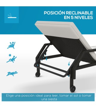 Tumbona de Ratán