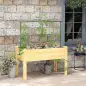 Jardinera de Cultivo con Enrejado Huerto Urbano para Trepar Enredaderas Verduras Plantas Flores 120x60x75 cm Natural Jardinera de Cultivo con Enrejado Huerto Urbano para Trepar Enredaderas Verduras Plantas Flores 120x60x75 cm Natural