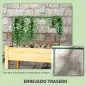 Jardinera de Cultivo con Enrejado Huerto Urbano para Trepar Enredaderas Verduras Plantas Flores 120x60x75 cm Natural