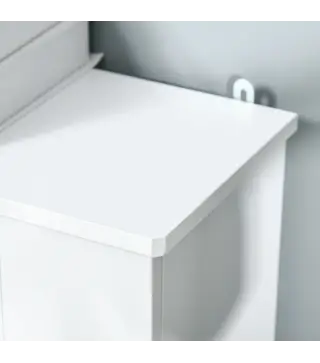 Cubre Radiador de MDF Diseño Moderno Estante para Radiador Vertical para Sala de Estar Dormitorio 78x19x81 cm Blanco