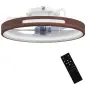 Ventilador de Techo con Luz LED 40 W Motor DC Reversible Mando a Distancia 6 Velocidades 3 Colores Temporizador Teca Ventilador de Techo con Luz LED 40 W Motor DC Reversible Mando a Distancia 6 Velocidades 3 Colores Temporizador Teca
