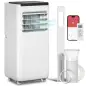 Aire Acondicionado Portátil 10.000 BTU 4 en 1 Enfriamiento Deshumidificador Ventilador con WiFi para 30 m² Blanco