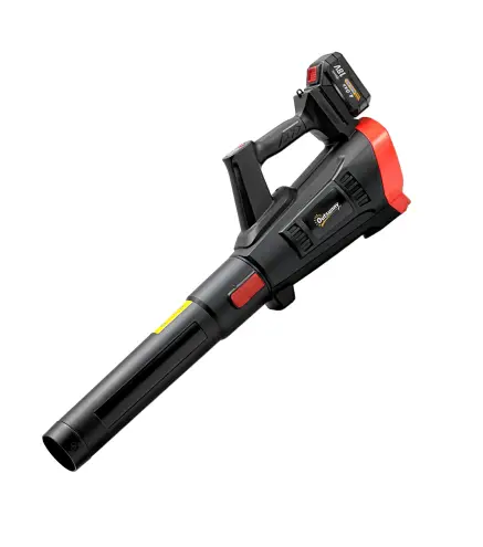 Soplador de Hojas Sin Cable 18V con 2 Baterías de 4.0Ah y Cargador Motor sin Escobillas 600W 3 Velocidades Negro