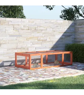 Jaula para Conejos Grande Casa para Animales Pequeños Conejera Exterior de Madera 180x90x48 cm Natural