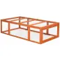 Jaula para Conejos Grande Casa para Animales Pequeños Conejera Exterior de Madera 180x90x48 cm Natural