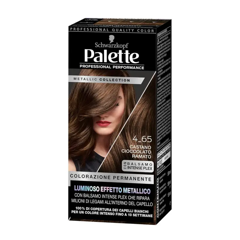 SCHWARZKOPF METALLIC COLLECTION PALETA 4_65 CASTAÑO CHOCOLATE 1UN