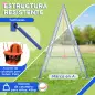 Columpio para Niños y Bebés con 1 Silla para Niños 1 Silla para Bebés y Cinturón de Seguridad 180x160x182 cm Naranja