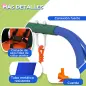 Columpio para Niños y Bebés con 1 Silla para Niños 1 Silla para Bebés y Cinturón de Seguridad 180x160x182 cm Naranja