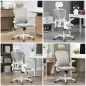 Silla de Oficina de Malla Silla de Escritorio Respaldo Alto Reposacabezas Ajustable Soporte Lumbar 4D 62x64x120 cm Gris
