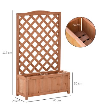Jardinera con Enrejado
