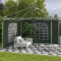 2 Paredes Laterales para Carpa 295x195 cm con Ventana Enrollable y Puerta con Cremallera para Carpa 3x3 m o 3x6 m Verde 2 Paredes Laterales para Carpa 295x195 cm con Ventana Enrollable y Puerta con Cremallera para Carpa 3x3 m o 3x6 m Verde