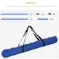 Set de Entrenamiento de Agilidad para Perros 4 Piezas Obstáculos Vallas de Salto con Altura Ajustable 99x65x94 cm Azul
