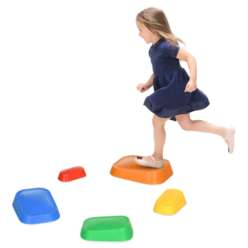 Juego de Equilibrio Infantil Set de 5 Piezas para Entrenamiento de Equilibrio y Coordinación 36x27,5x31 cm Multicolor
