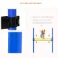 Set de Entrenamiento de Agilidad para Perros Obstáculos de Salto con Altura Ajustable Túnel para Perros Azul y Amarillo