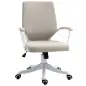 Silla de Escritorio Giratoria Silla de Oficina Basculante con Reposabrazos y Altura Ajustable 62x69x92-100 cm Beige Silla de Escritorio Giratoria Silla de Oficina Basculante con Reposabrazos y Altura Ajustable 62x69x92-100 cm Beige