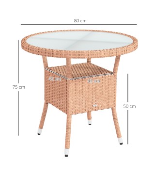 Mesa de Ratán