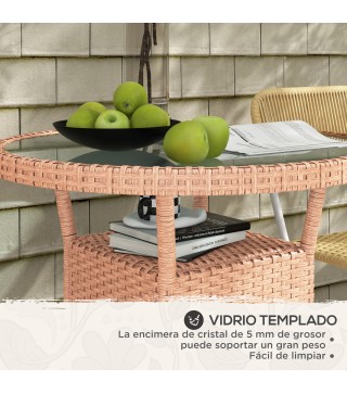Mesa de Ratán