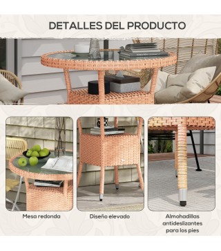 Mesa de Ratán