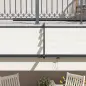 Pérgola 3x3 m Cenador de Jardín con Techo Retráctil de Poliéster y Marco de Acero Crema y Gris Oscuro