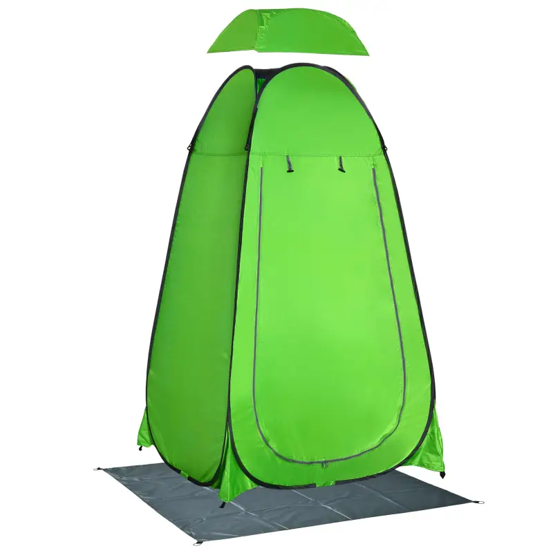 Tienda de Ducha Portátil con Bolsillo Bolsa de Transporte y UV 20+ para Baño Inodoro 126x124x189 cm Verde Tienda de Ducha Portátil con Bolsillo Bolsa de Transporte y UV 20+ para Baño Inodoro 126x124x189 cm Verde